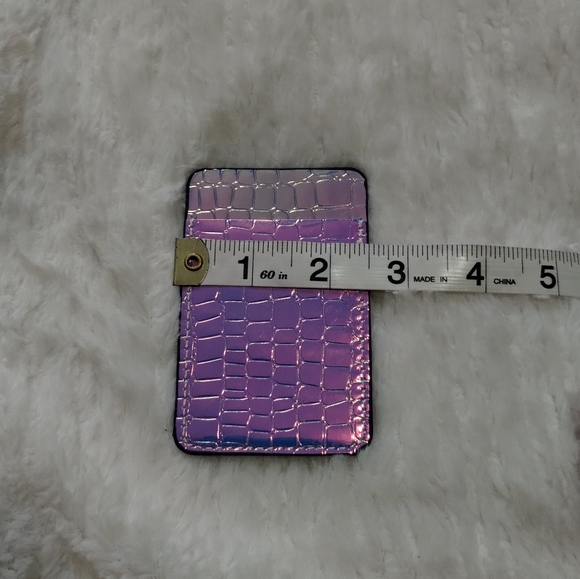 NWT Simply Southern Purple Metallic Holographic Card Holder/Phone Sleeve - Picture 6 of 7